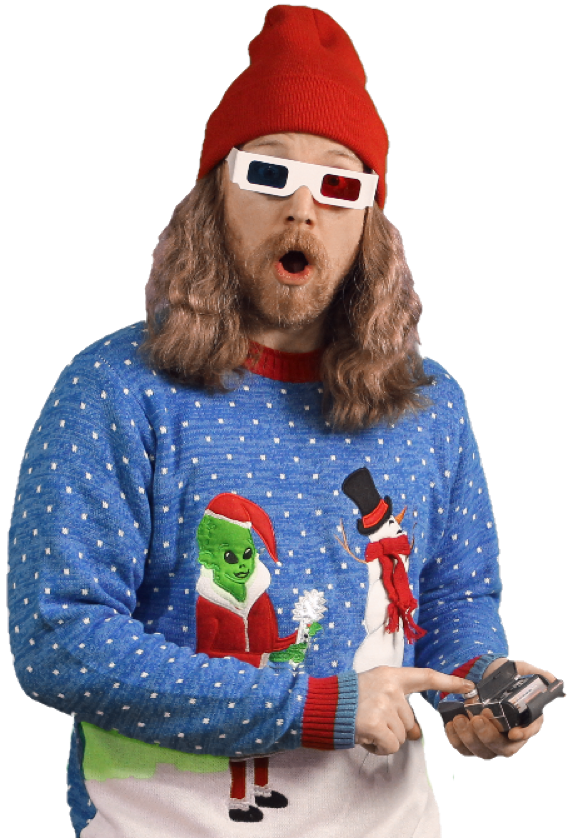 DUSTWEST in a Alien Holiday Sweater